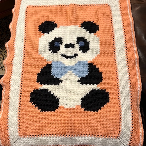 Hand made crocheted baby blanket